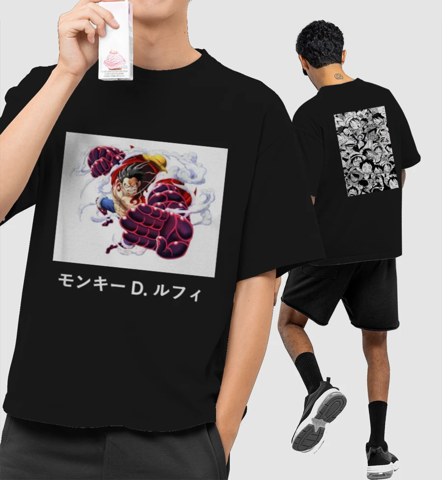 LUFFY Oversized T-Shirt (Front & Back Print)