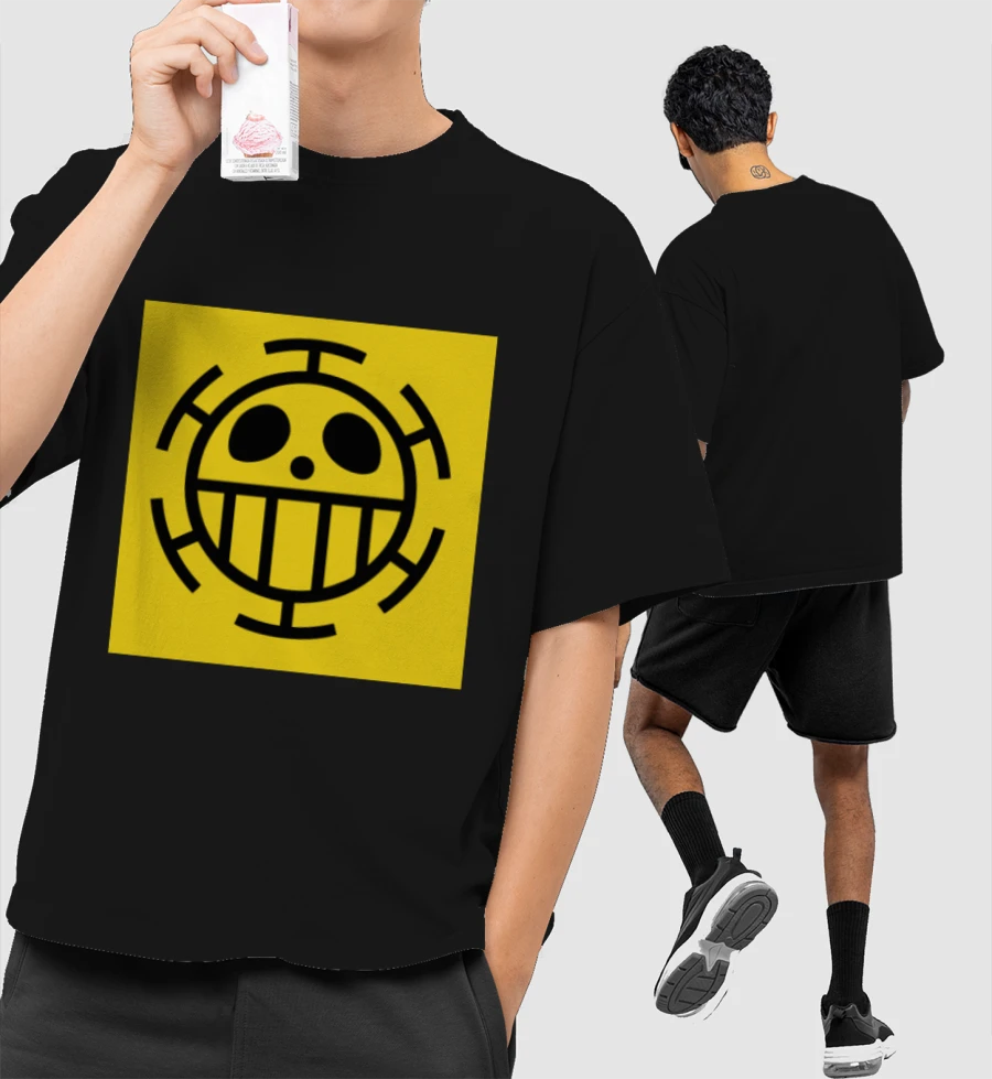 Heart Pirates - ONEPIECE Front-Printed Oversized T-Shirt