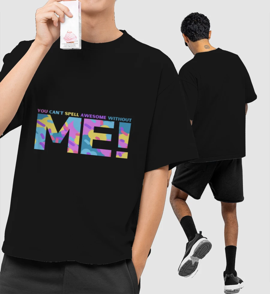 TAYLOR SWIFT ME TSHIRT Front-Printed Oversized T-Shirt