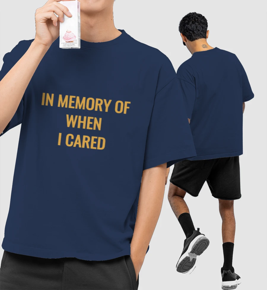 In memory of Front-Printed Oversized T-Shirt