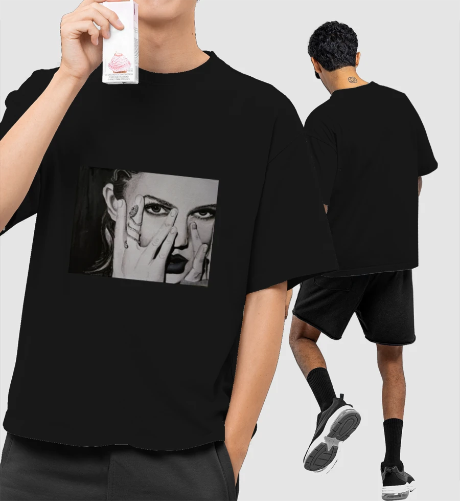 Reputation- Taylor Swift Front-Printed Oversized T-Shirt