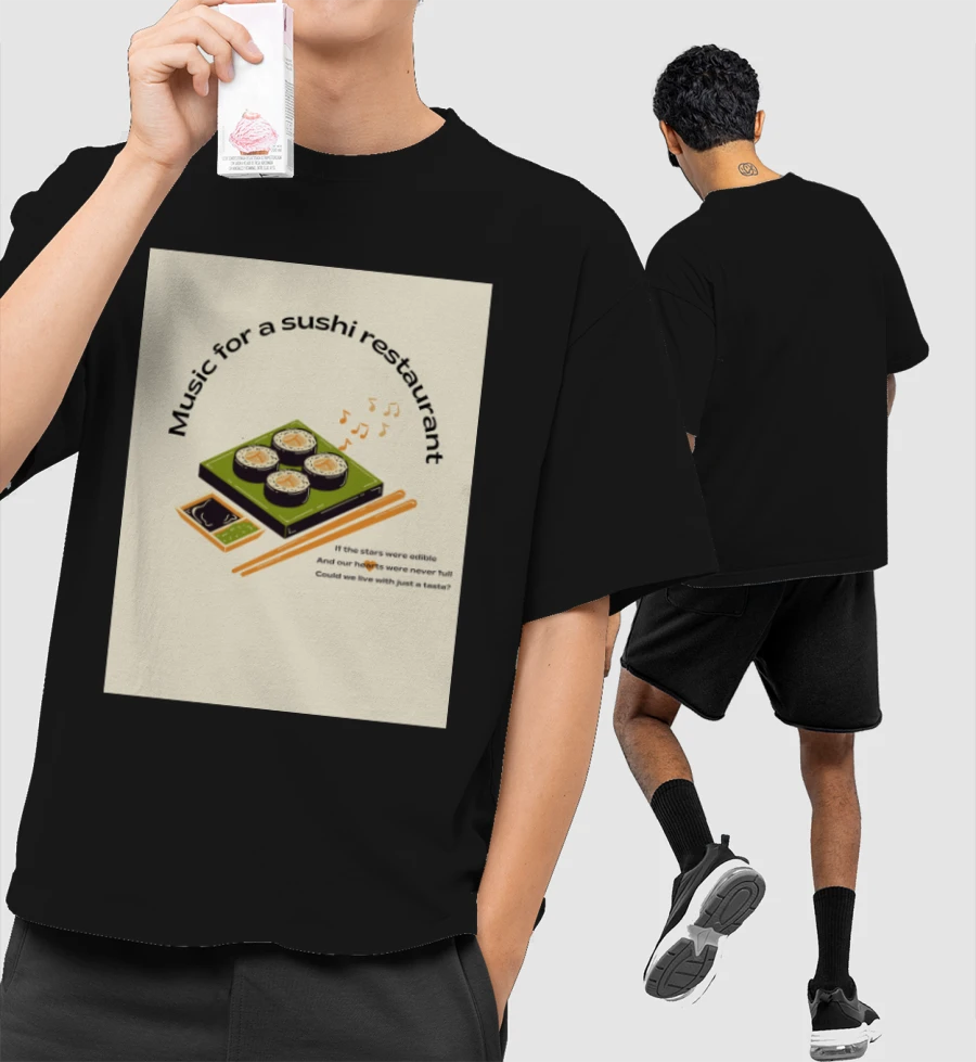 HS3  Front-Printed Oversized T-Shirt