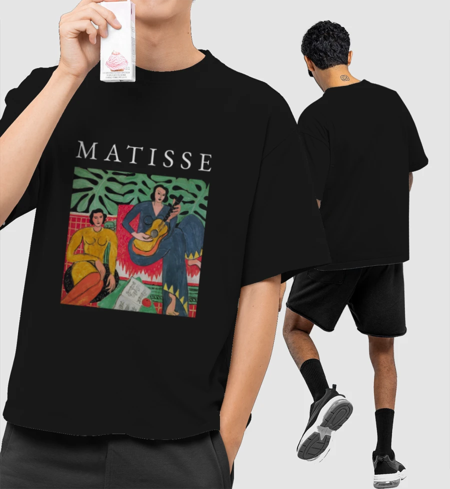 Matisse La Musique Art Tshirt Front-Printed Oversized T-Shirt