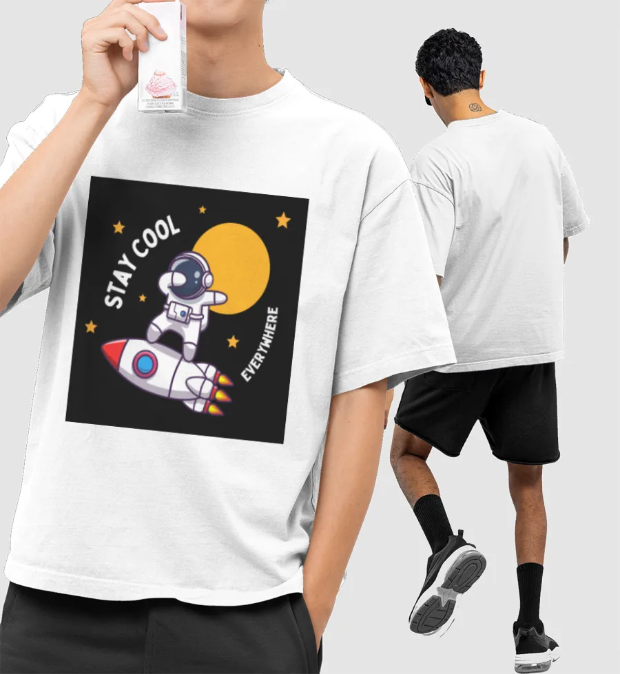 Cool guy  Front-Printed Oversized T-Shirt