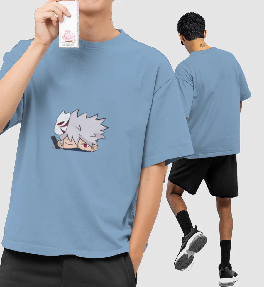 Kakashi Anbu by ACU Front-Printed Oversized T-Shirt