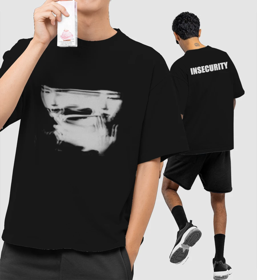 insecurity Oversized T-Shirt (Front & Back Print)