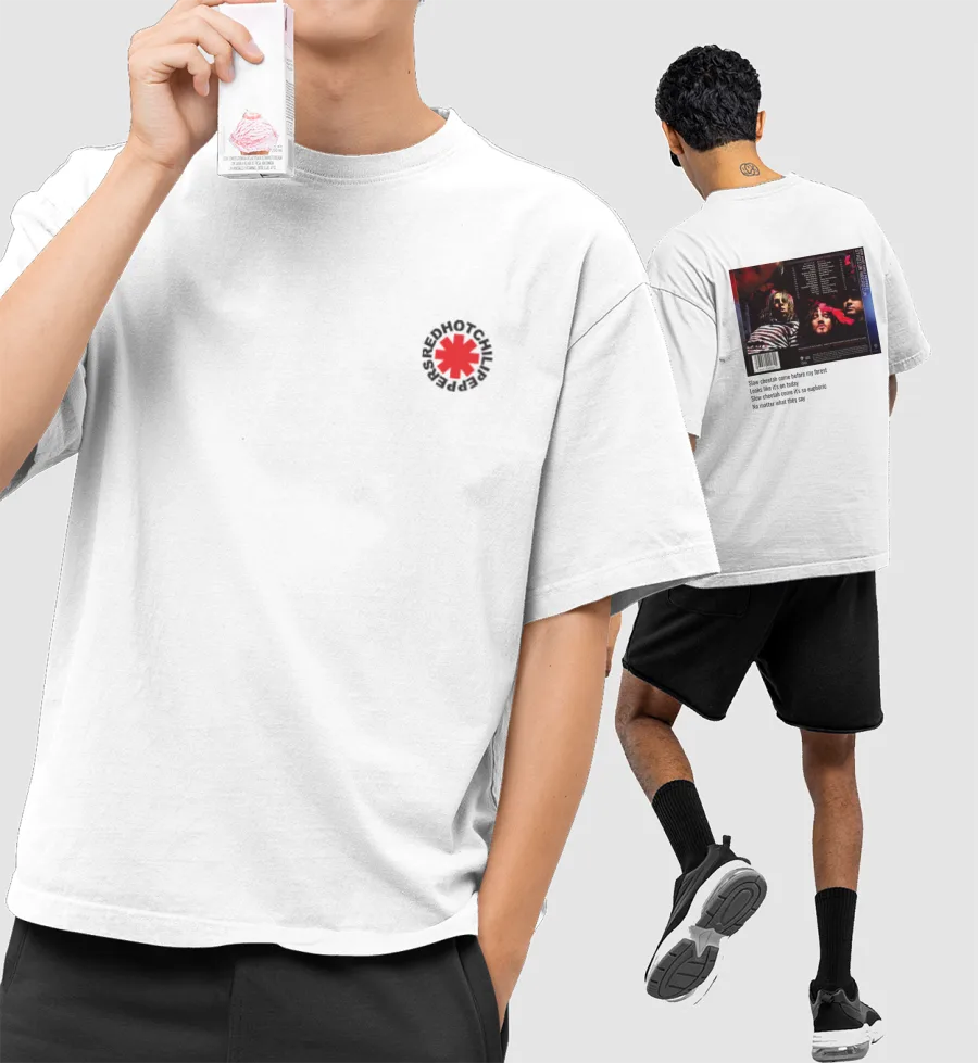 Red Hot Chili Peppers Oversized T-Shirt (Front & Back Print
