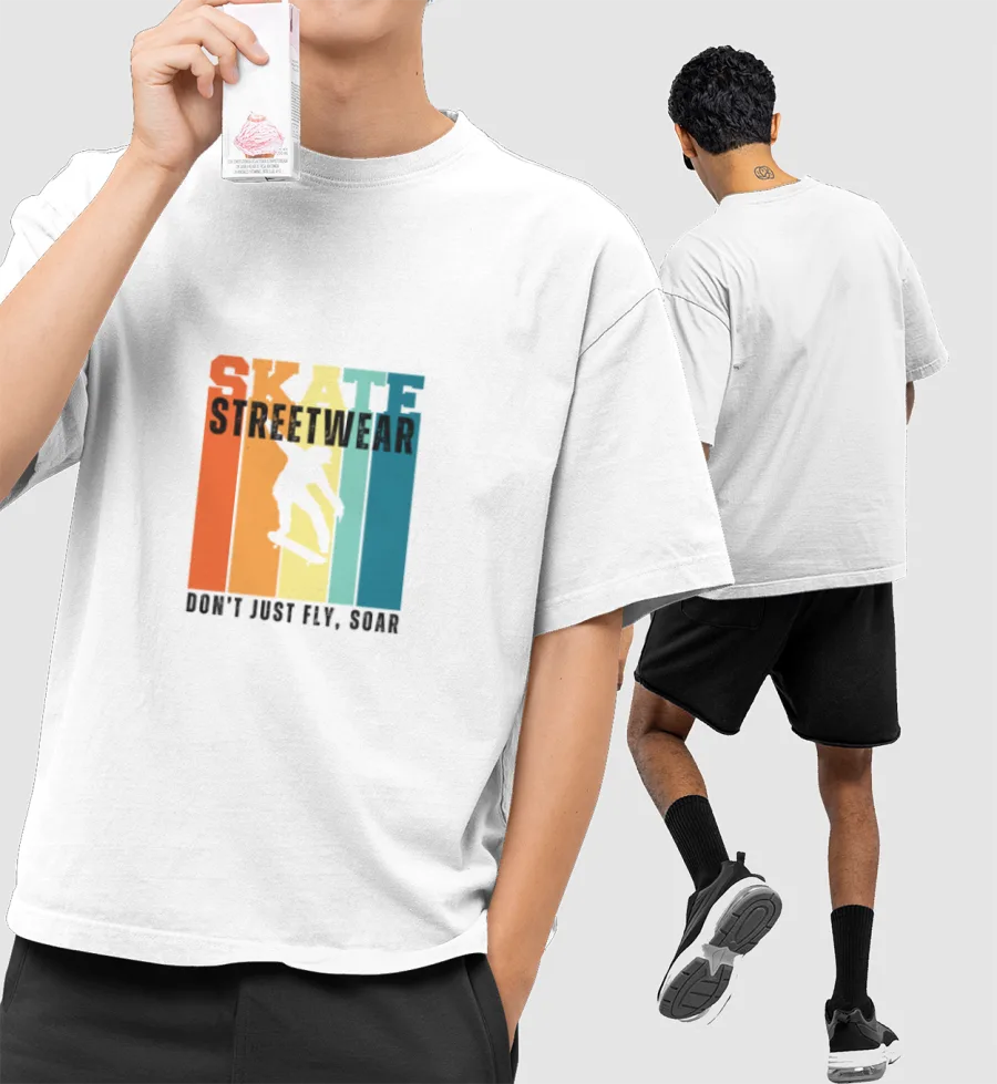 Streetwear Front-Printed Oversized T-Shirt