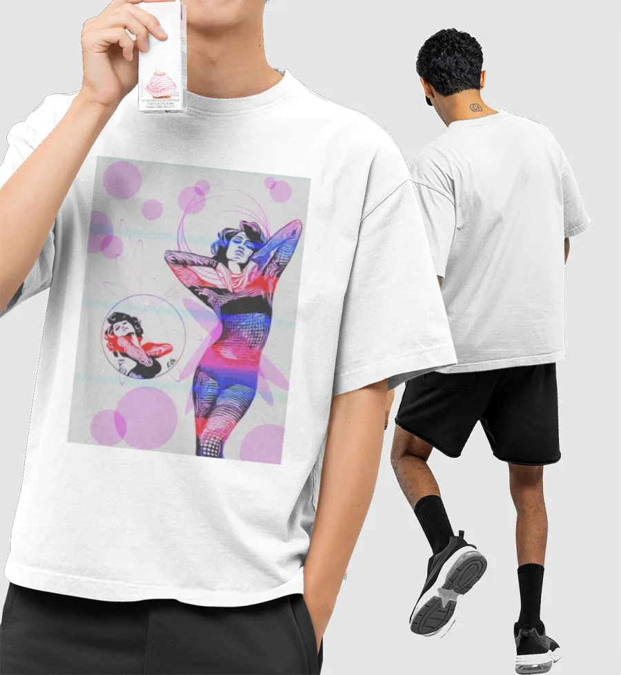 Z Front-Printed Oversized T-Shirt