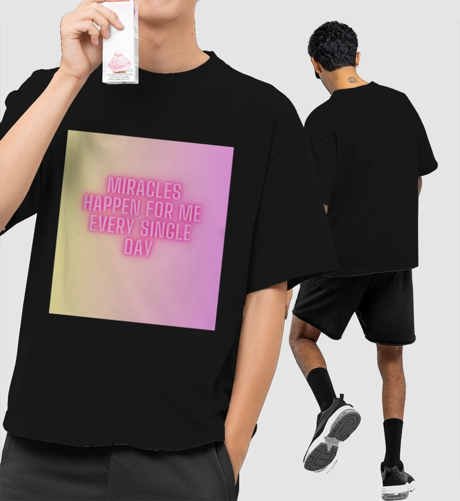 affirmation Front-Printed Oversized T-Shirt