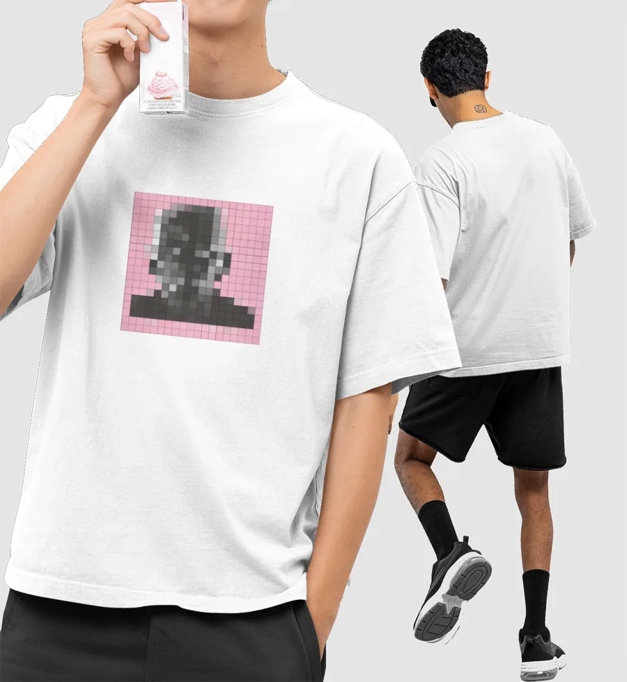 IGOR Pixel Album Cover Front-Printed Oversized T-Shirt