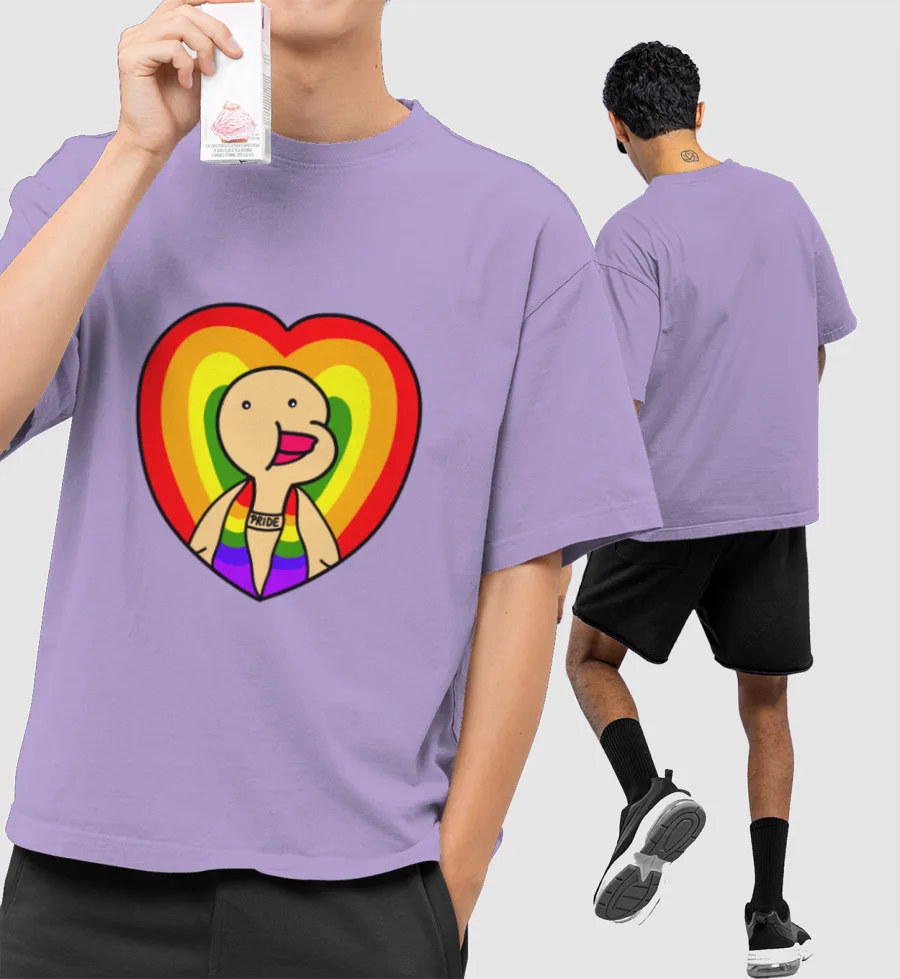 Quack of Diversity Front-Printed Oversized T-Shirt