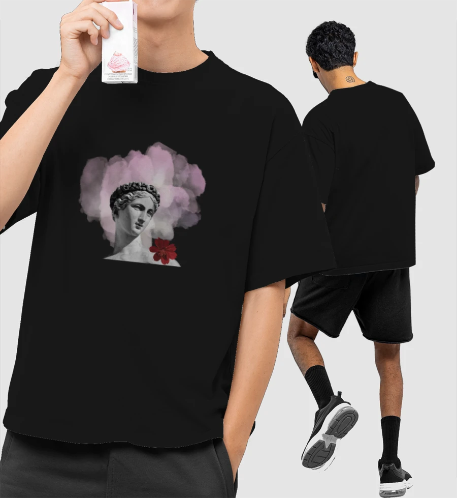 On Beauty #1 Front-Printed Oversized T-Shirt