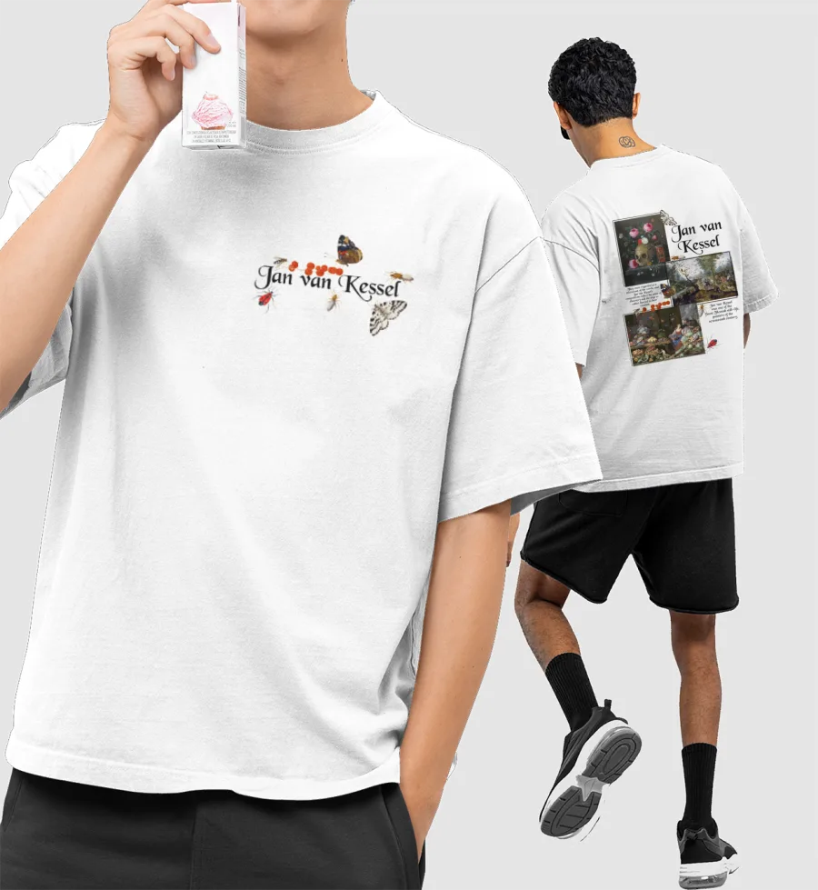 Jan van Kessel (Light) Oversized T-Shirt (Front & Back Print)