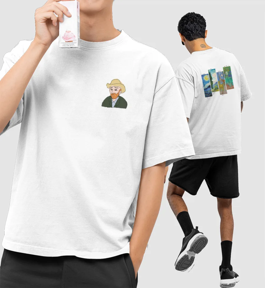 Vincent Van Gogh  Oversized T-Shirt (Front & Back Print)