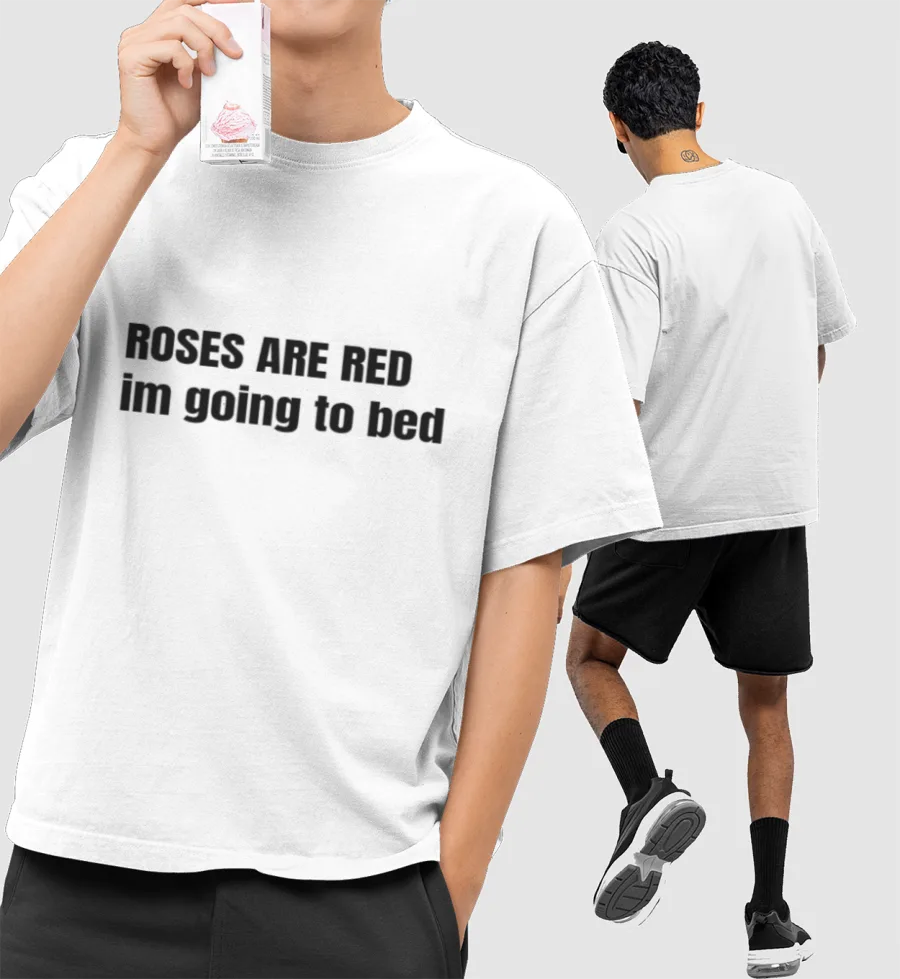 Cosy Bed Front-Printed Oversized T-Shirt