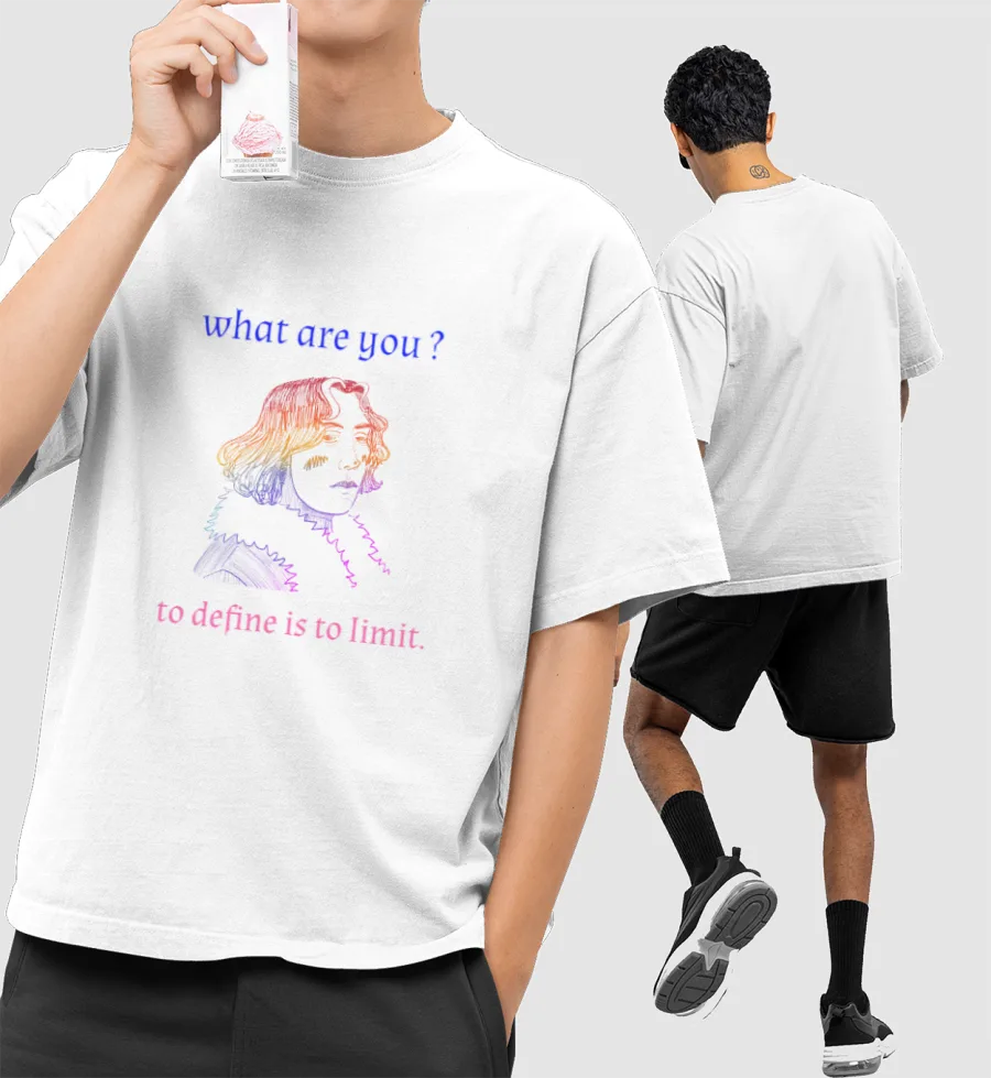 oscar wilde- what are you? Front-Printed Oversized T-Shirt