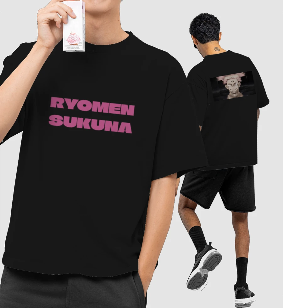 Ryomen Sukuna Oversized tee Oversized T-Shirt (Front & Back Print)