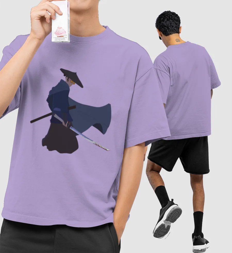 Blue Eye Samurai Front-Printed Oversized T-Shirt