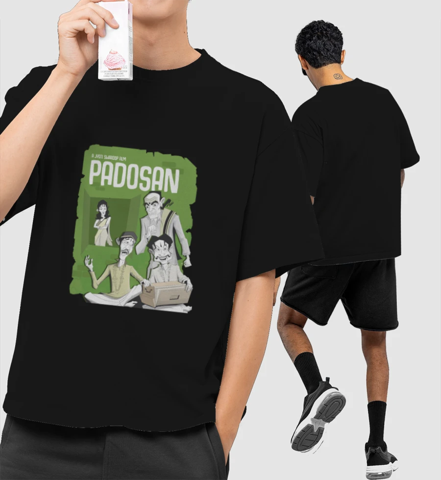 Padosan (1968) Front-Printed Oversized T-Shirt