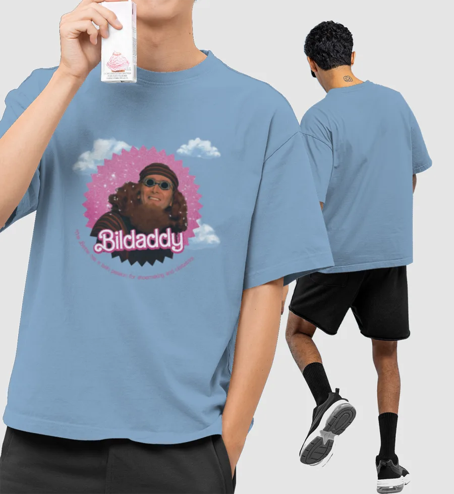 Bildad the Shuhite Front-Printed Oversized T-Shirt