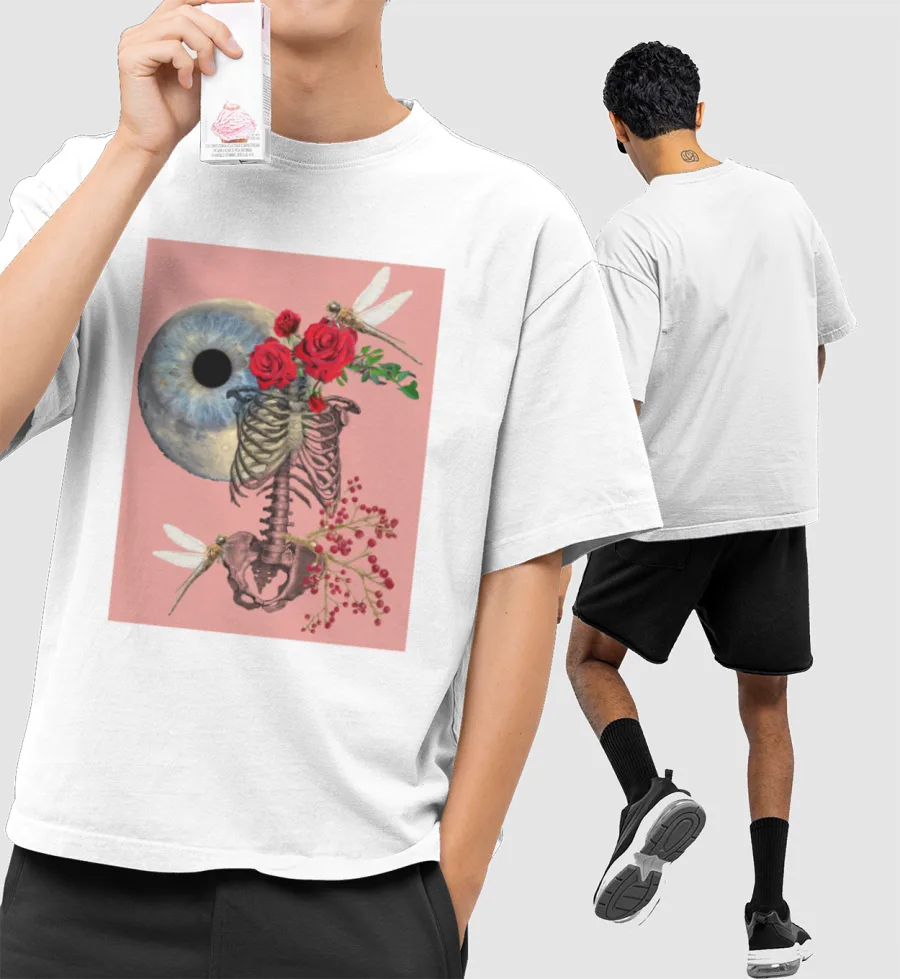 Surreal Vision  Front-Printed Oversized T-Shirt