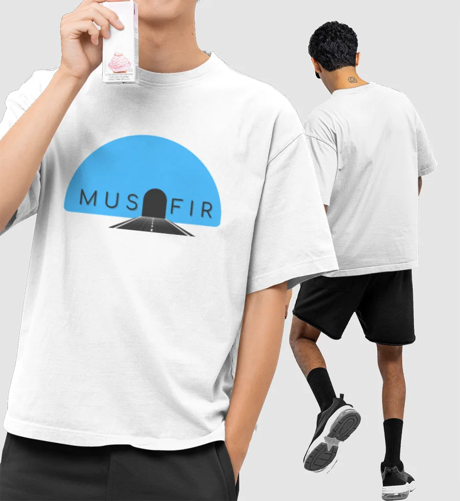 Musafir Front-Printed Oversized T-Shirt