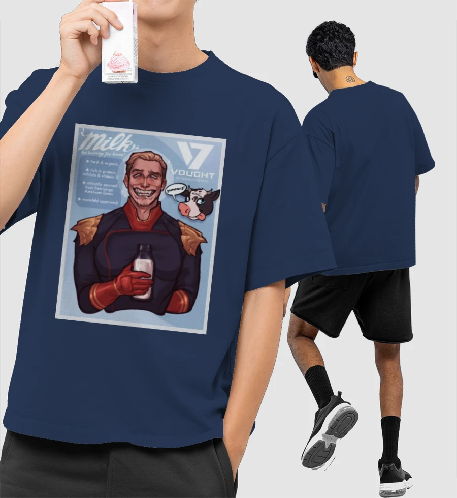 The Boys Front-Printed Oversized T-Shirt