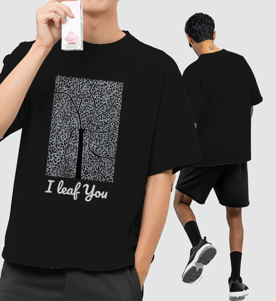 Zen Art Front-Printed Oversized T-Shirt