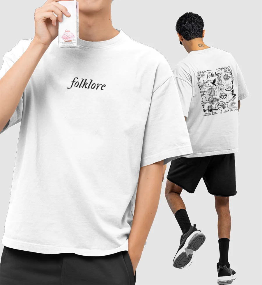 Folklore ('s version) Da Oversized T-Shirt (Front & Back Print)