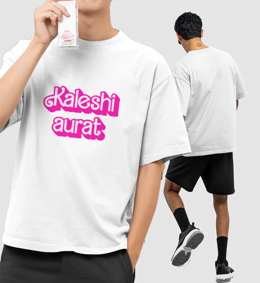 Kaleshi aurat Front-Printed Oversized T-Shirt