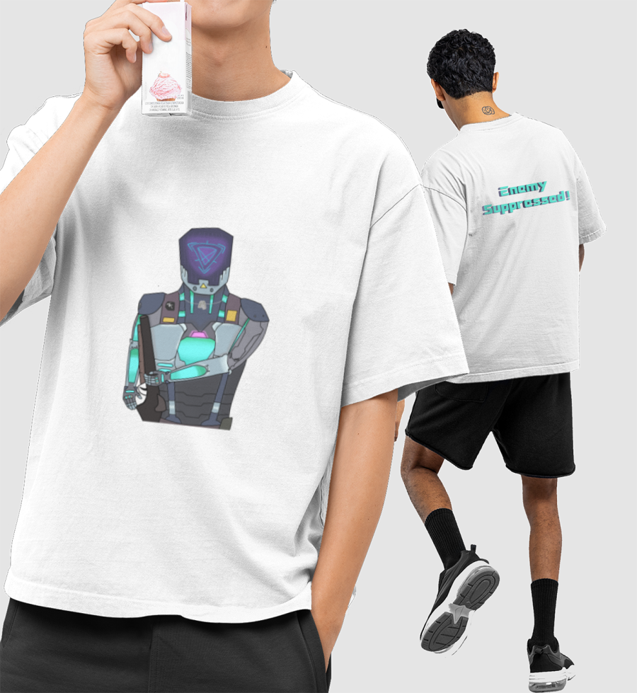 Valorant // KAY/O Sequel Oversized T-Shirt (Front & Back Print)
