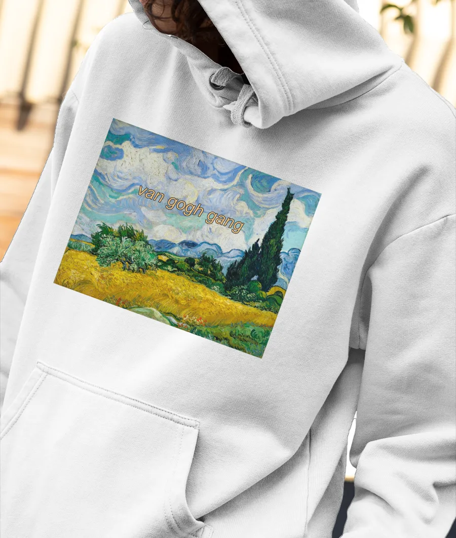 Van Gogh Gang Front-Printed Hoodie