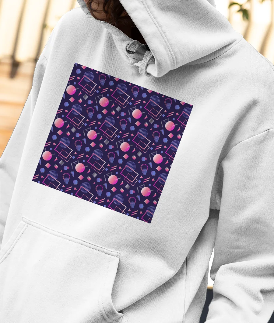 Geomatry pattern 1 Front-Printed Hoodie