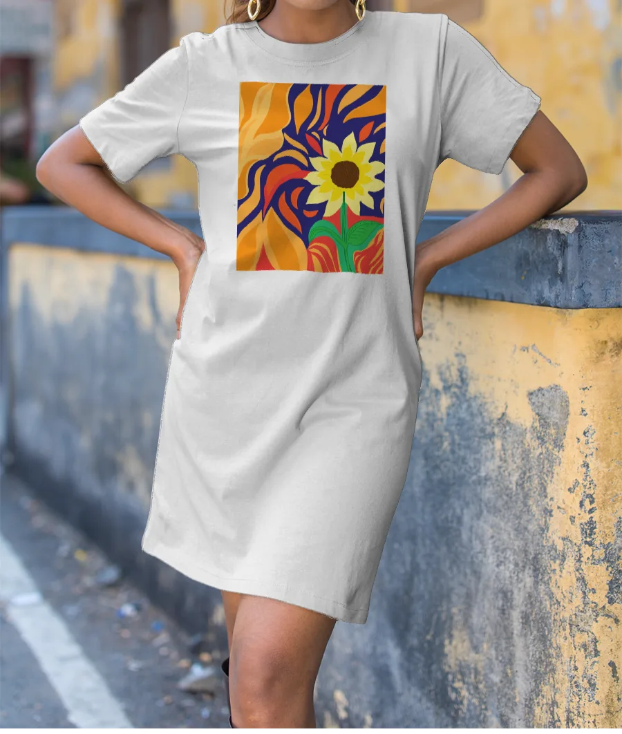 Abstract T-Shirt Dress