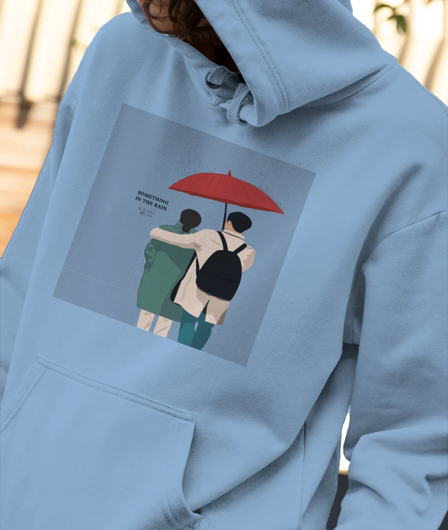 Something in the Rain Front-Printed Hoodie