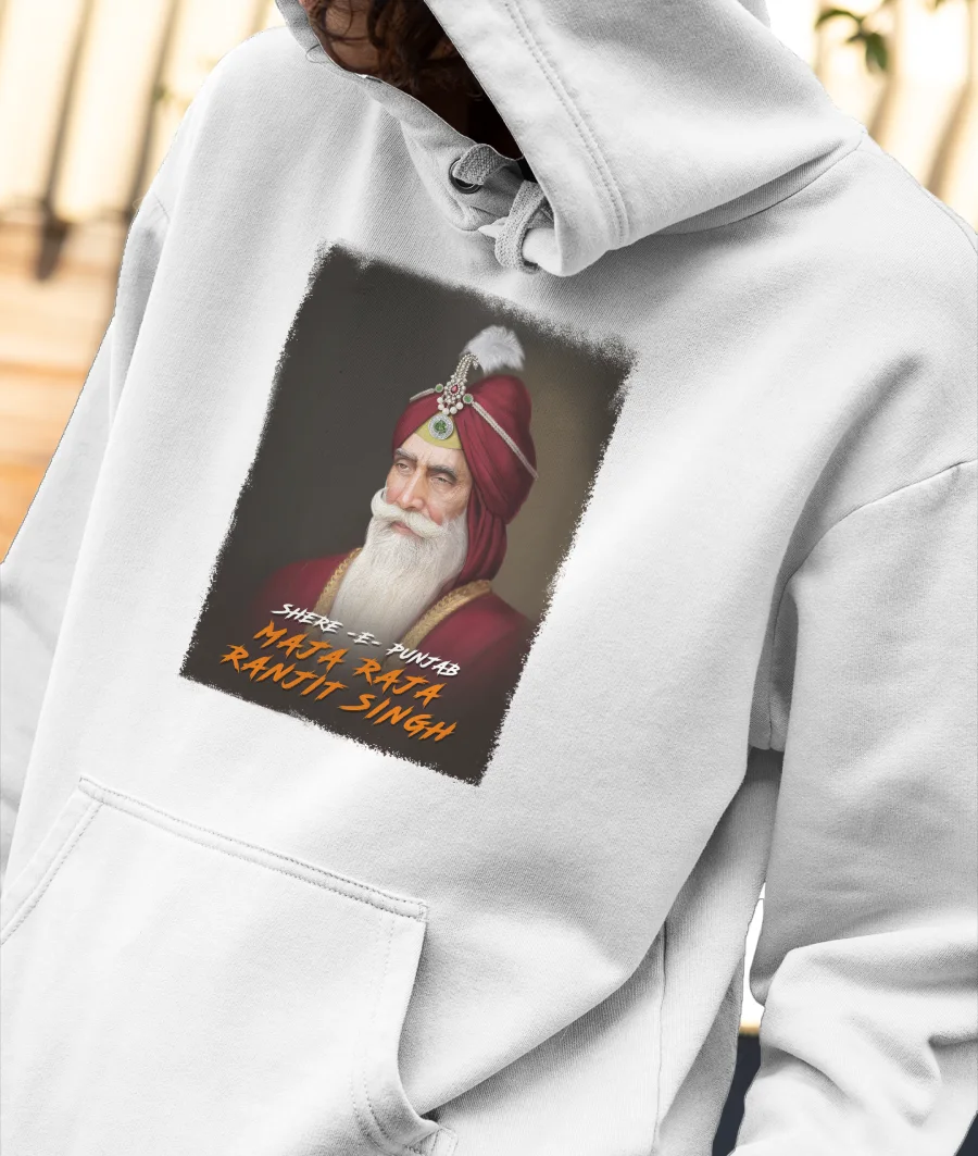 MahaRaja Ranjit Singh Ji Front-Printed Hoodie