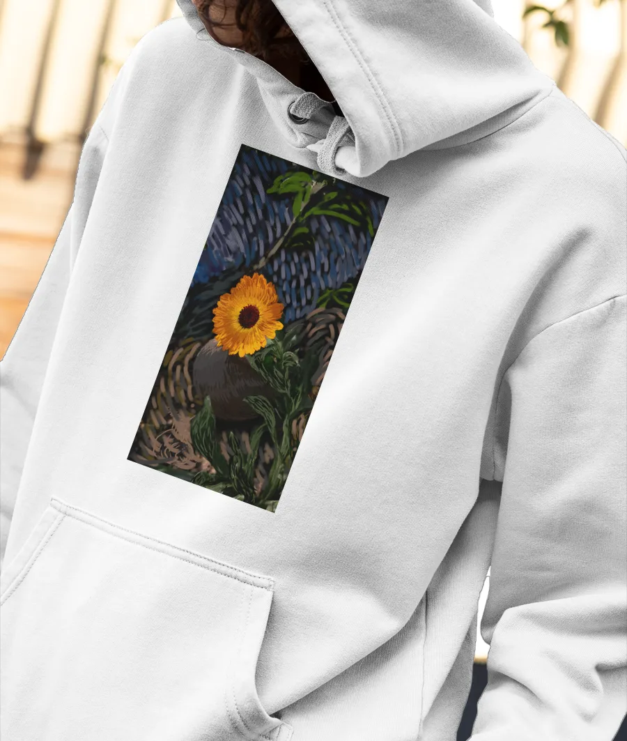 VANGOGH calendula Front-Printed Hoodie