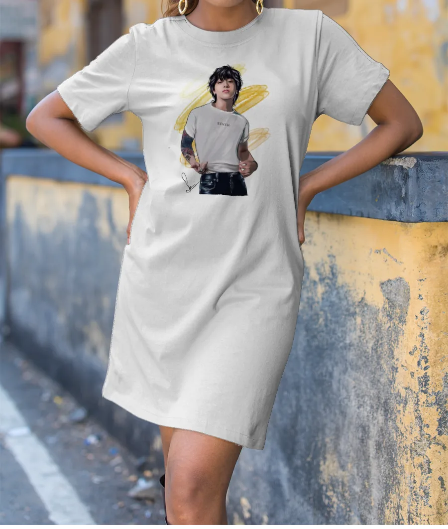 BTS JUNGKOOK  SEVEN MERCHANDIS T-Shirt Dress