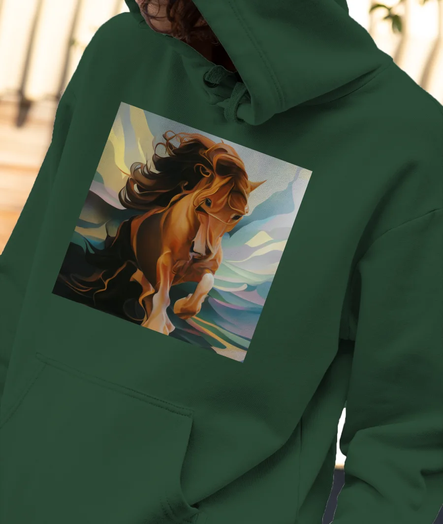 Abstract Horse Art Hoodie