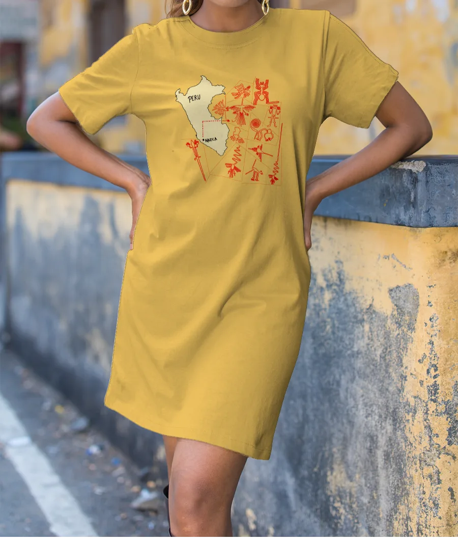 Nazca lines T-Shirt Dress