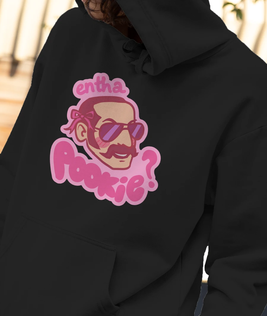 entha pookie?- Aavesham Front-Printed Hoodie