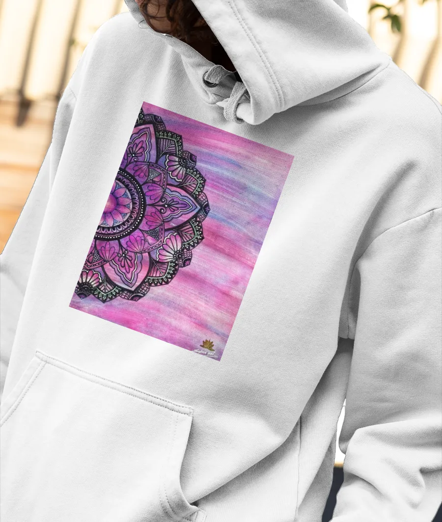 Mandala radiance Front-Printed Hoodie