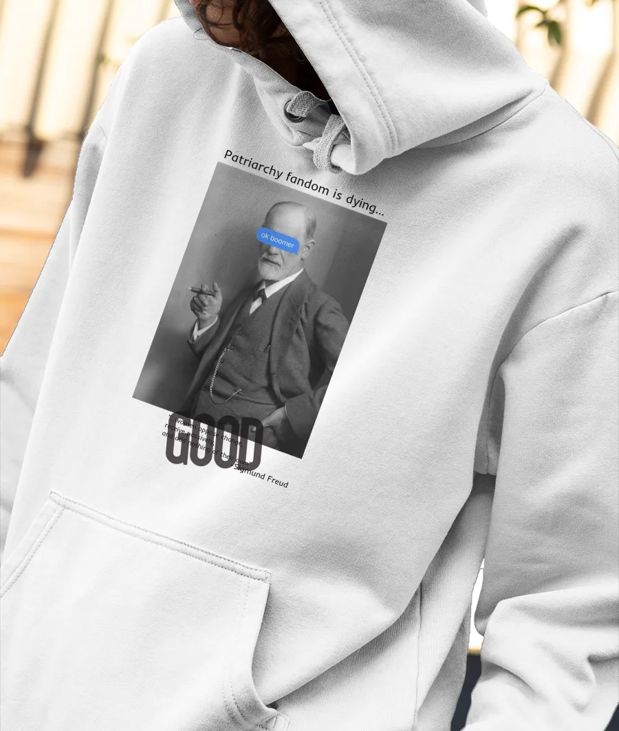 Feminism is bae- Sigmund Freud Front-Printed Hoodie