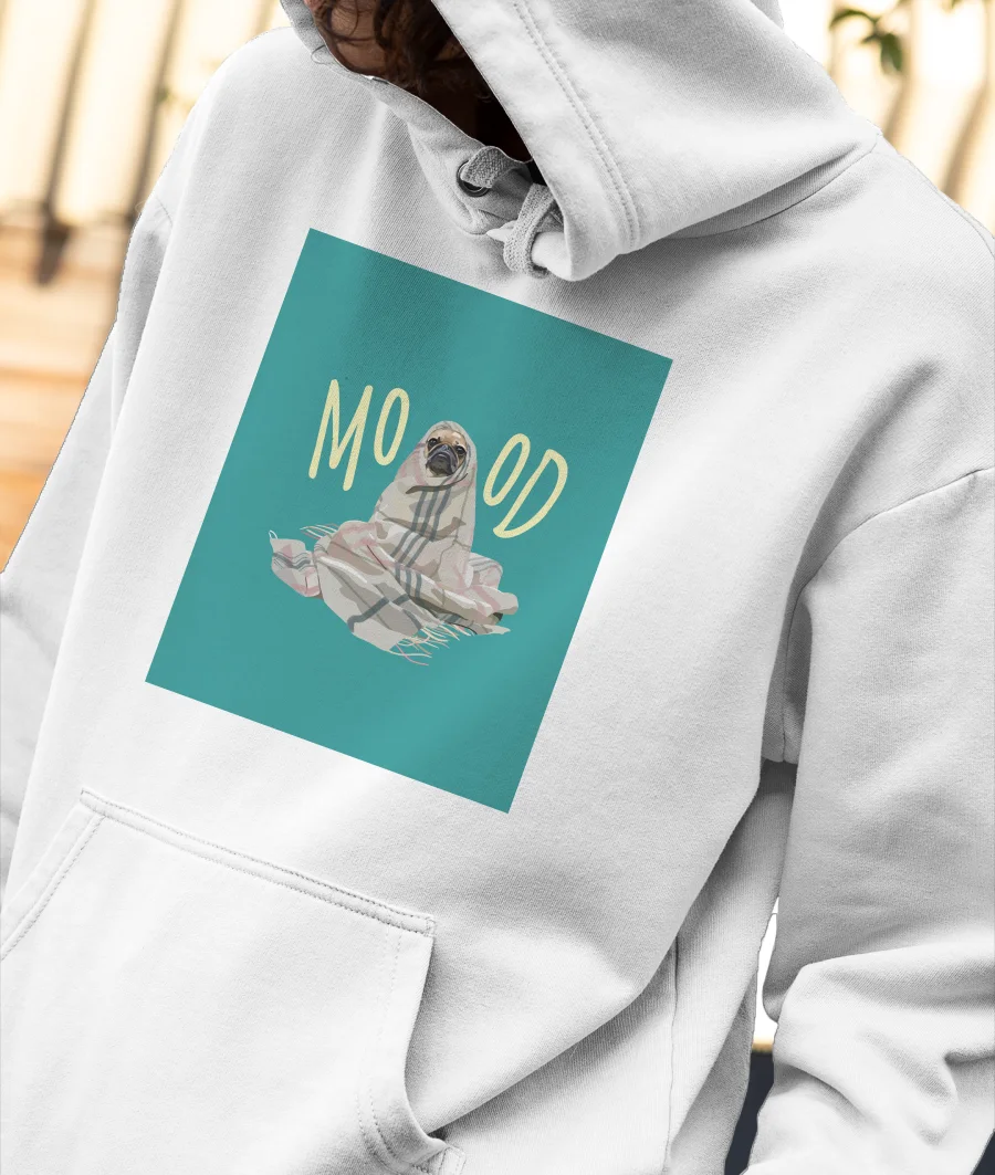 Grumpy Dog Mood Front-Printed Hoodie