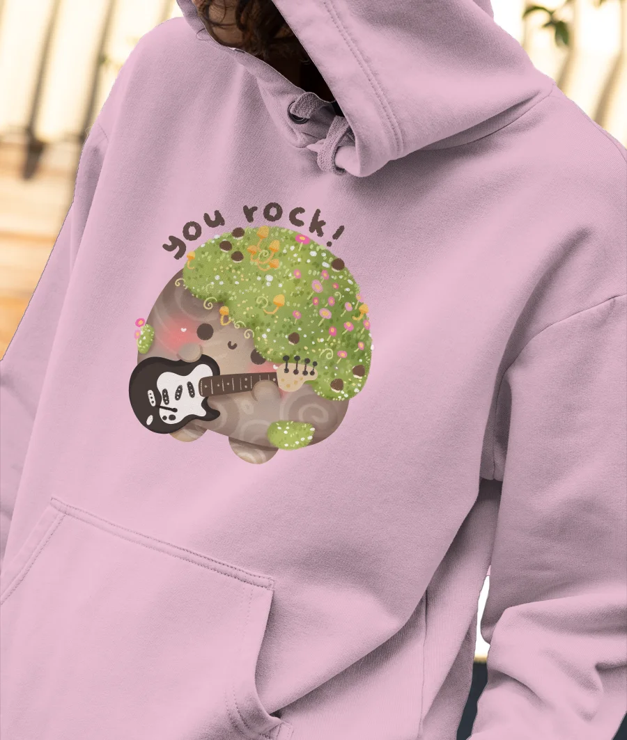 You rock emo Front-Printed Hoodie