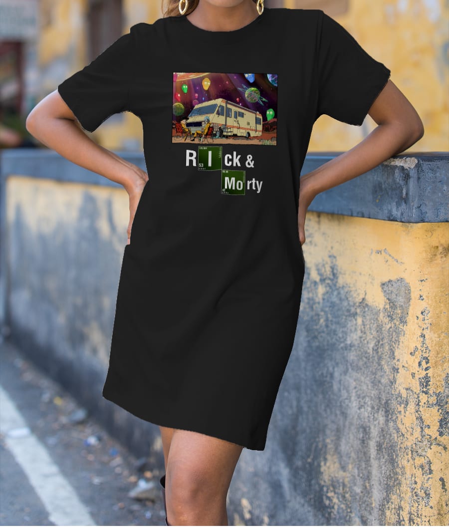 Rick and Morty × Breaking Bad T-Shirt Dress