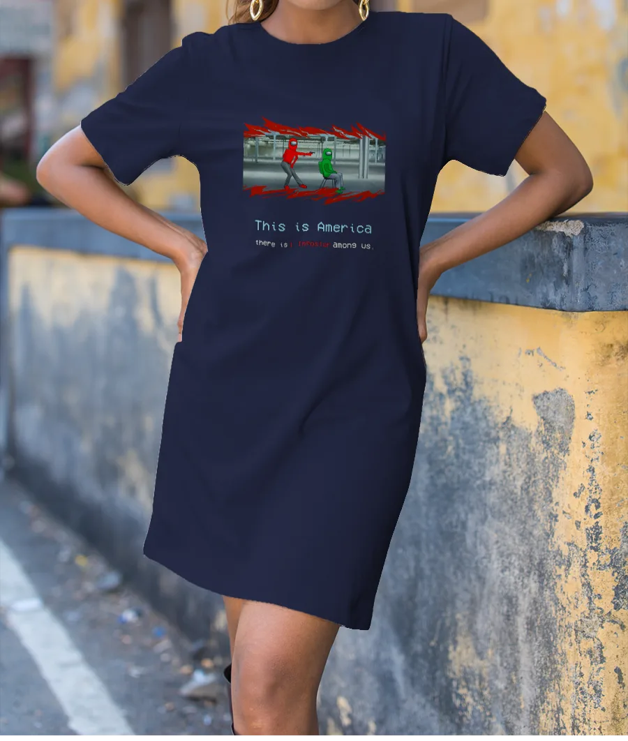 Among Us × Childish Gambino T-Shirt Dress