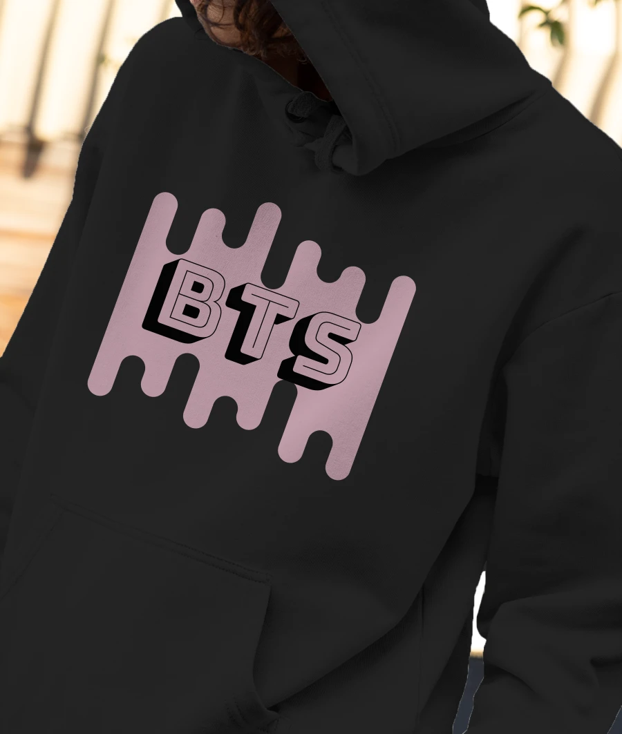 BTS Front-Printed Hoodie