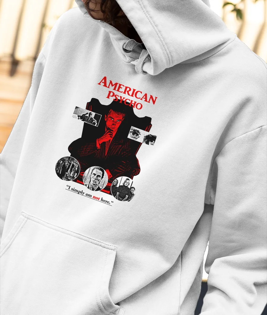 American Psycho Front-Printed Hoodie